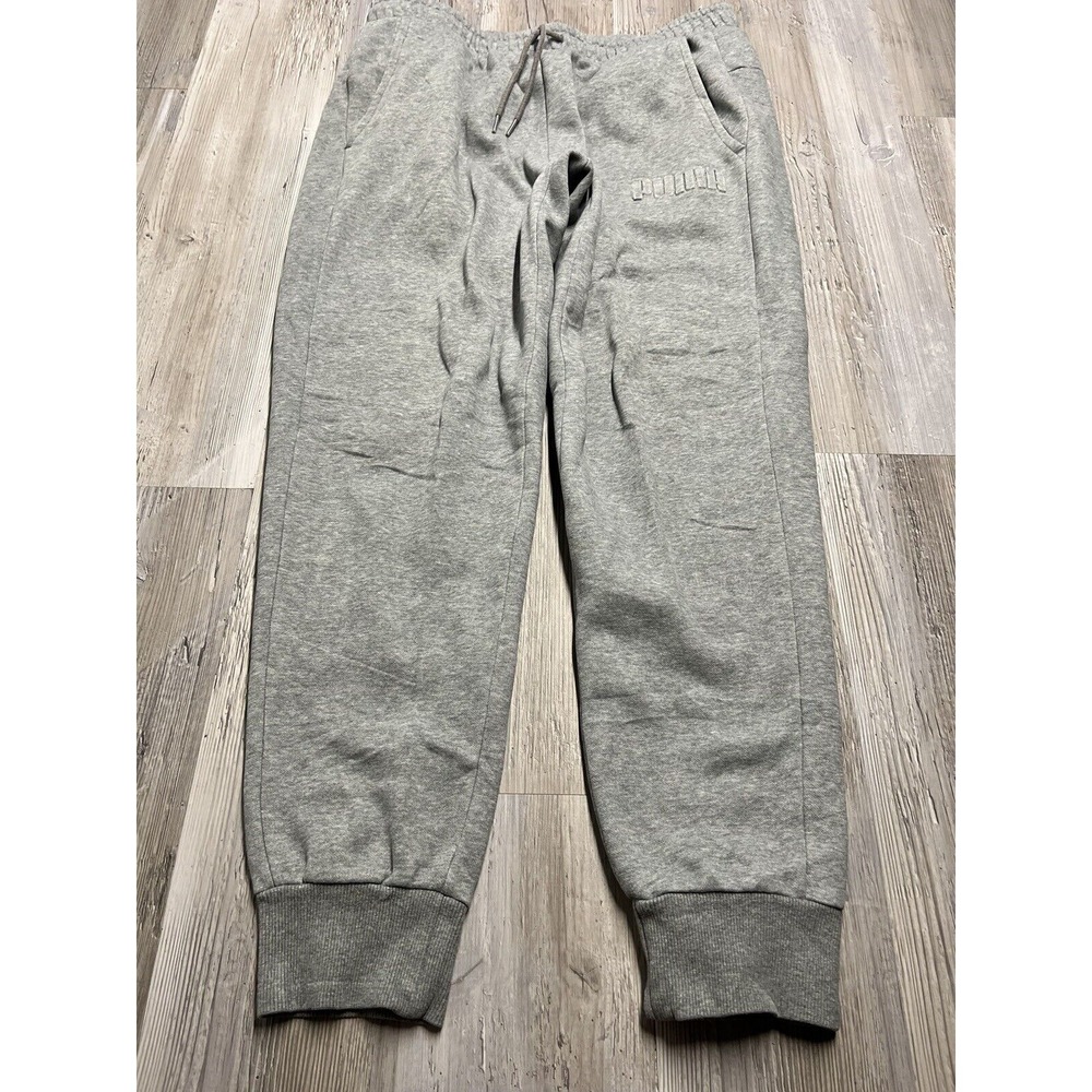 Puma Joggers Adult Large Gray Running‎ Breathable Workout Gym Sweatpants Mens